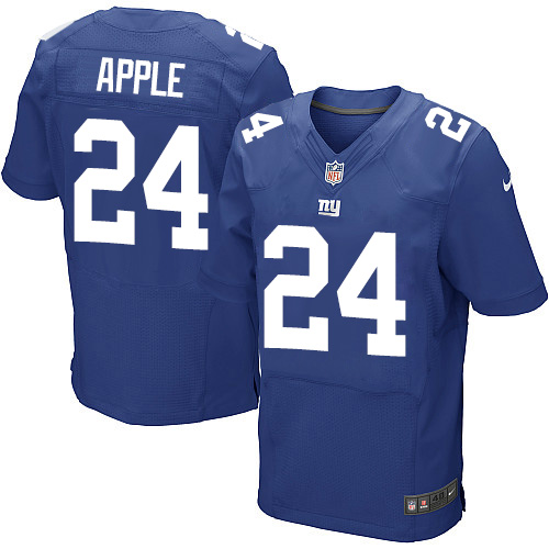Men's Elite Eli Apple Nike Jersey Royal Blue Home - #24 NFL New York Giants